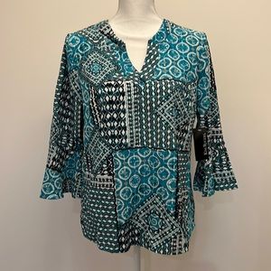 New with tags Kim Rogers Romantic Flair Sleeve top